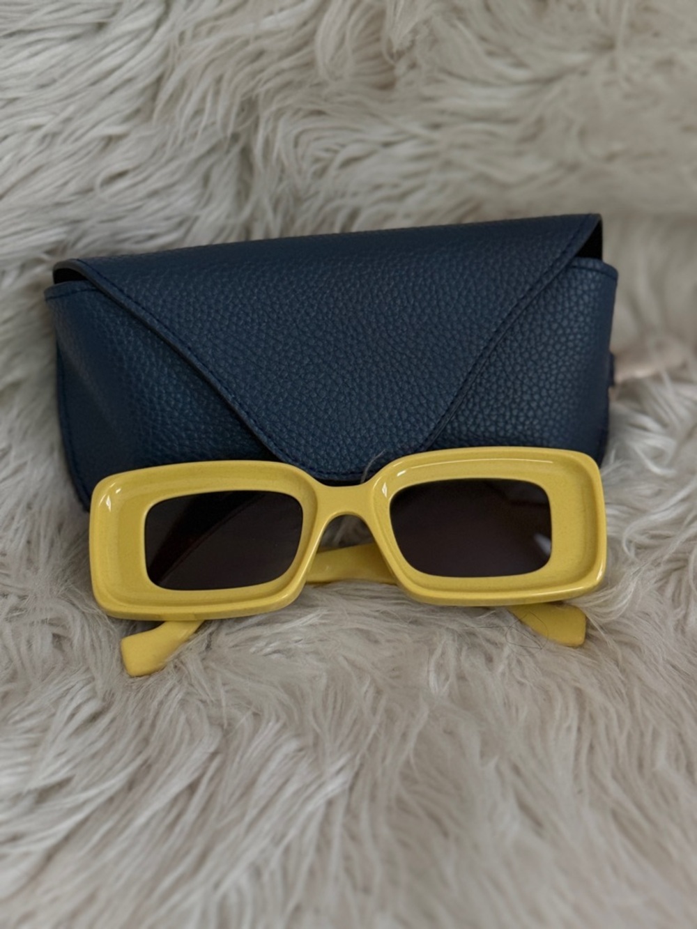 Loewe Yellow Rectangular Sunglasses - Women Accessories